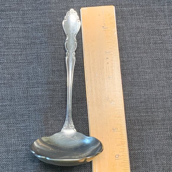 Oneida Stainless Gravy Ladle Serving Spoon Dover Pattern - Picture 6 of 8